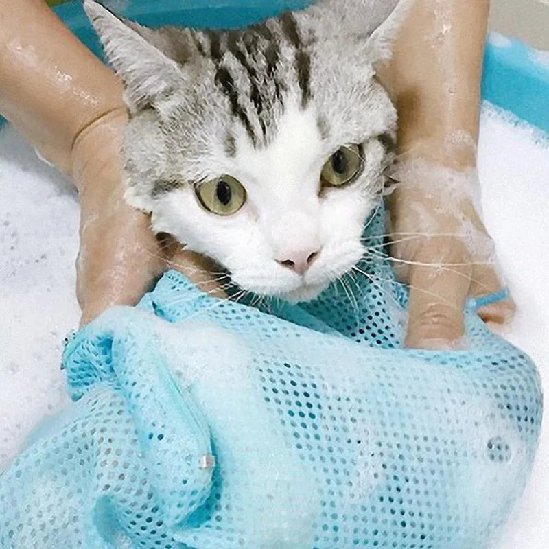Mesh Cat Bathing & Grooming Bag