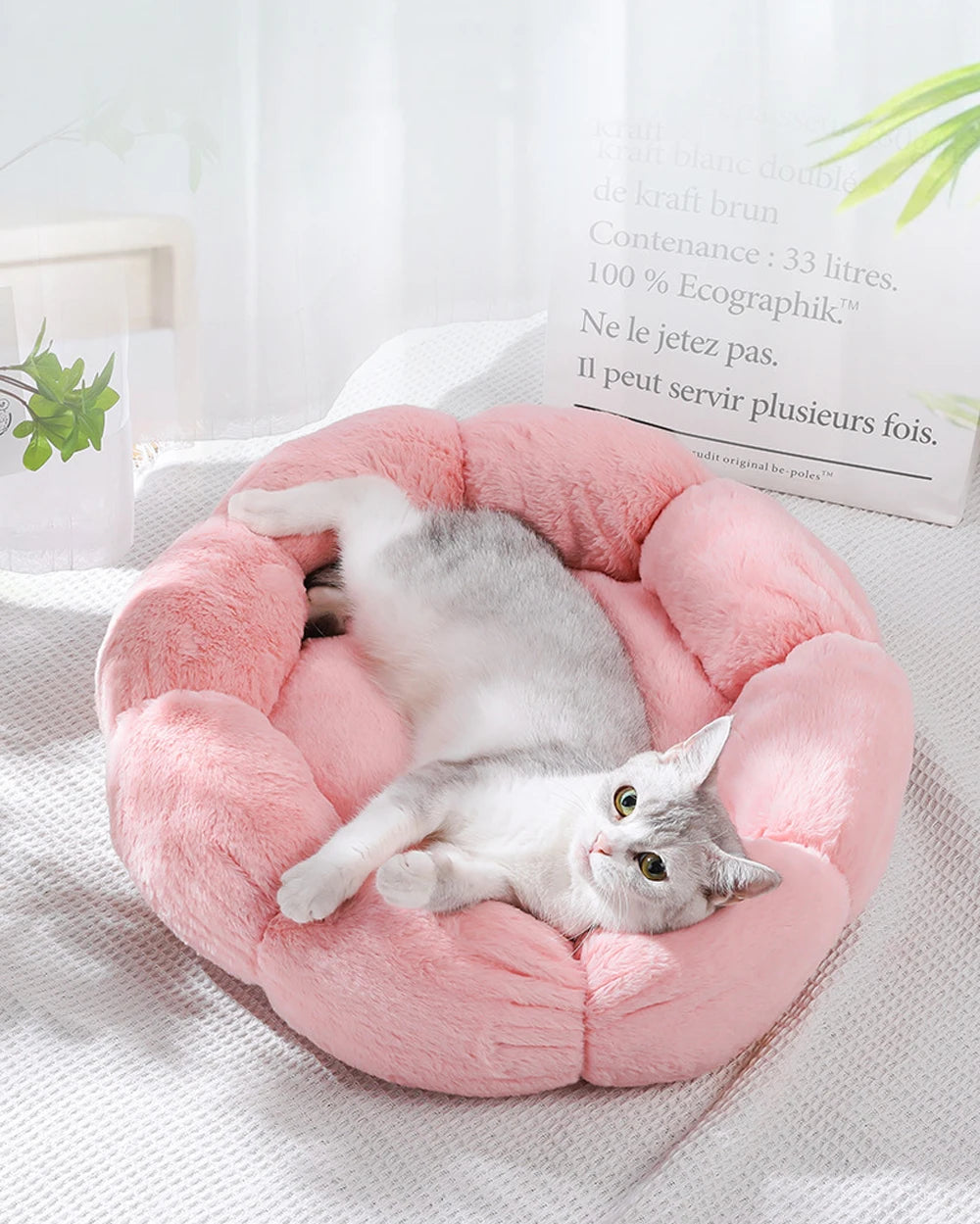 Flower Shape Soft Pet Bed