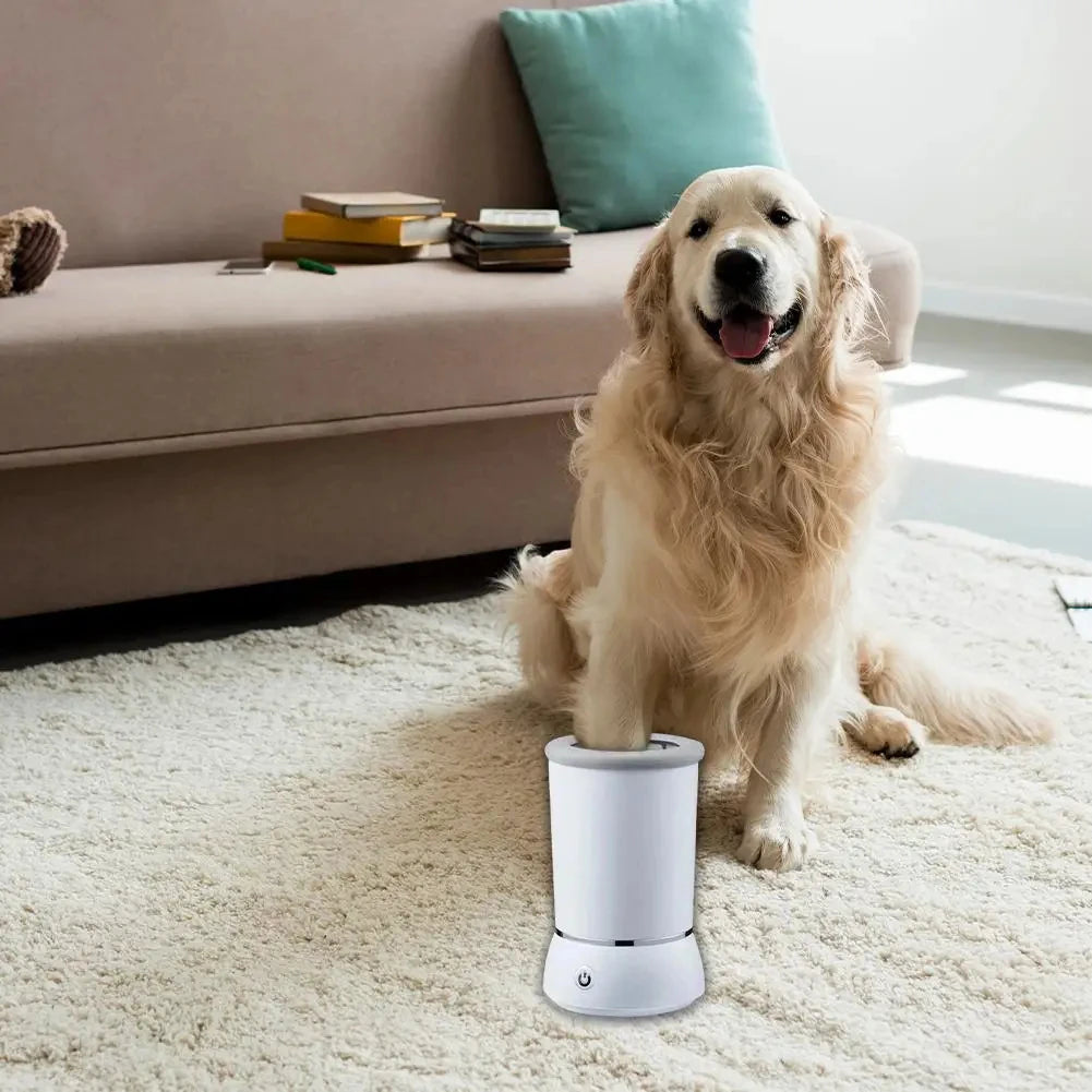 Fully Automatic Smart Pet Foot Washing Cup Low Noise Electric Paw Cleaner Quick Clean USB Powered Foot Cleaner for Pets