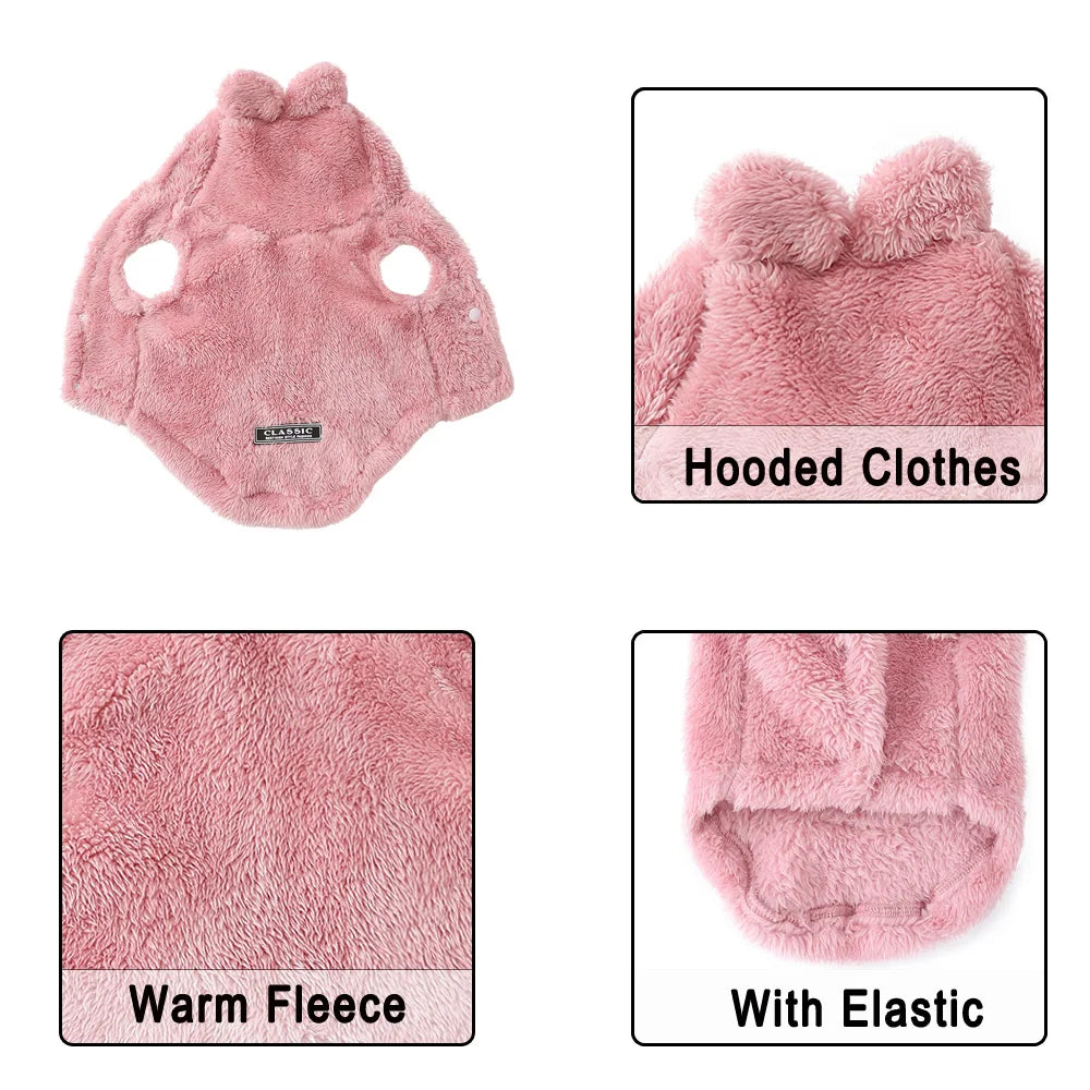 Bunny Ears Hooded Pet Costume