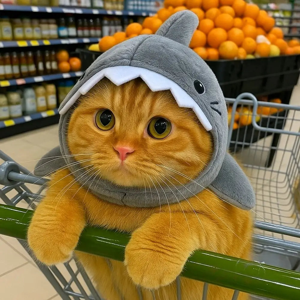 Shark Headdress Cat Costume