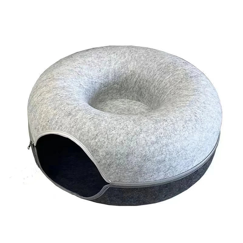 Donut Pet Tunnel Bed & Toy