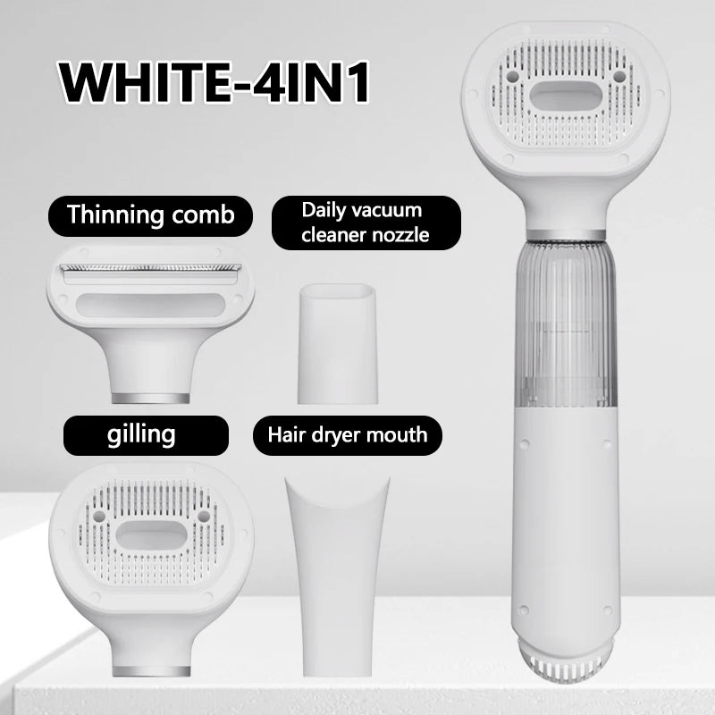 SoftAura 2026 New Pet Hair Dryer Blowing Comb Strong Wind Dog Grooming Brush Cool Air Drying Professional Home Pet Care