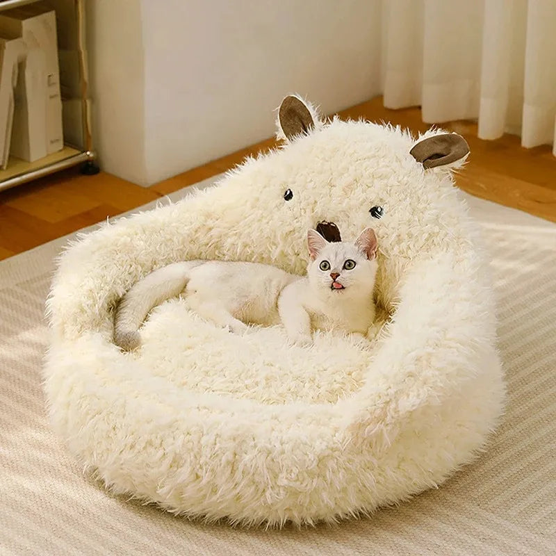 Winter Warm Pet House Bed