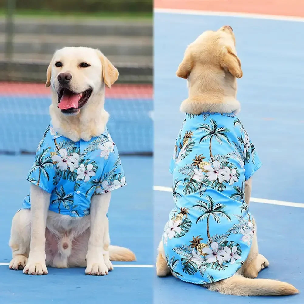 Hawaiian Style Summer Pet Shirt