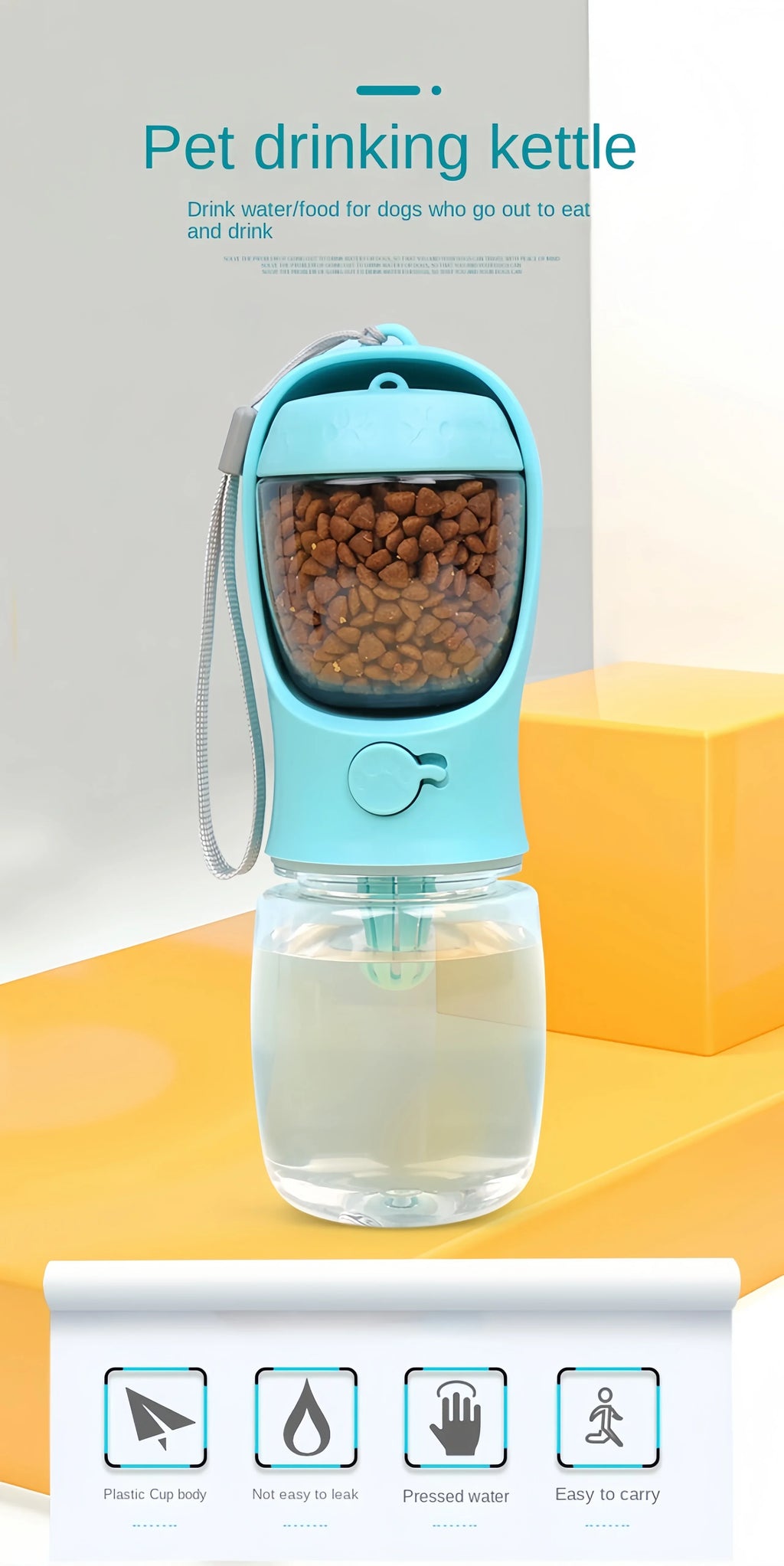 Portable Pet Food & Water Container