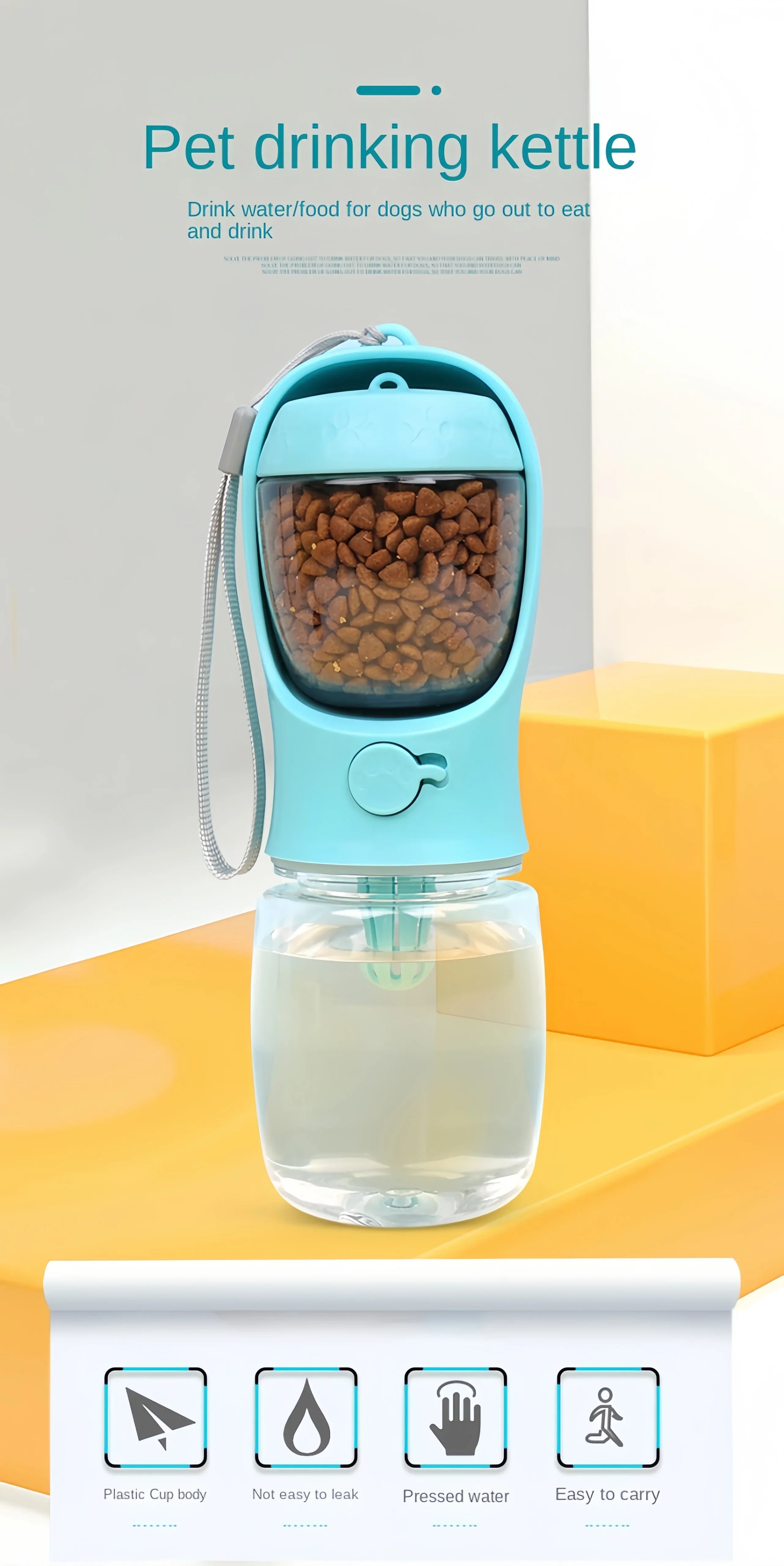 Portable Pet Food & Water Container