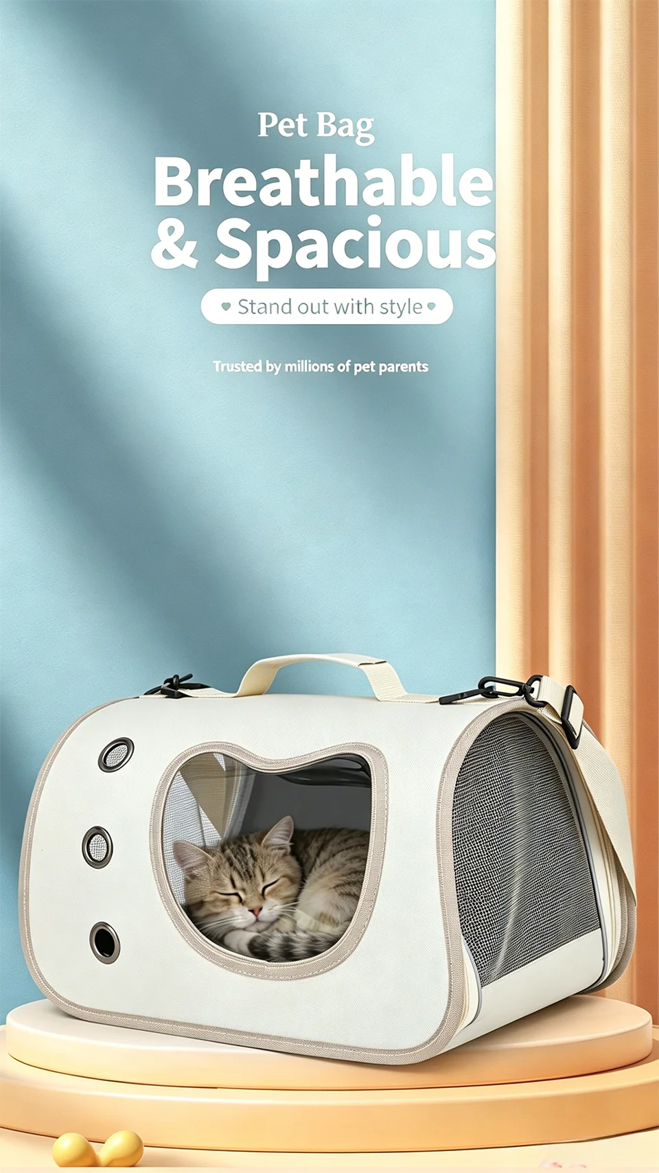 Foldable Pet Travel Carrier Bag