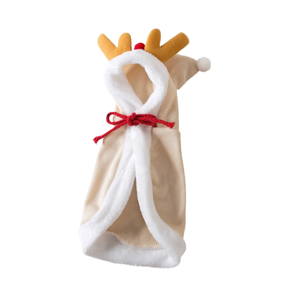 Christmas Hooded Pet Cape
