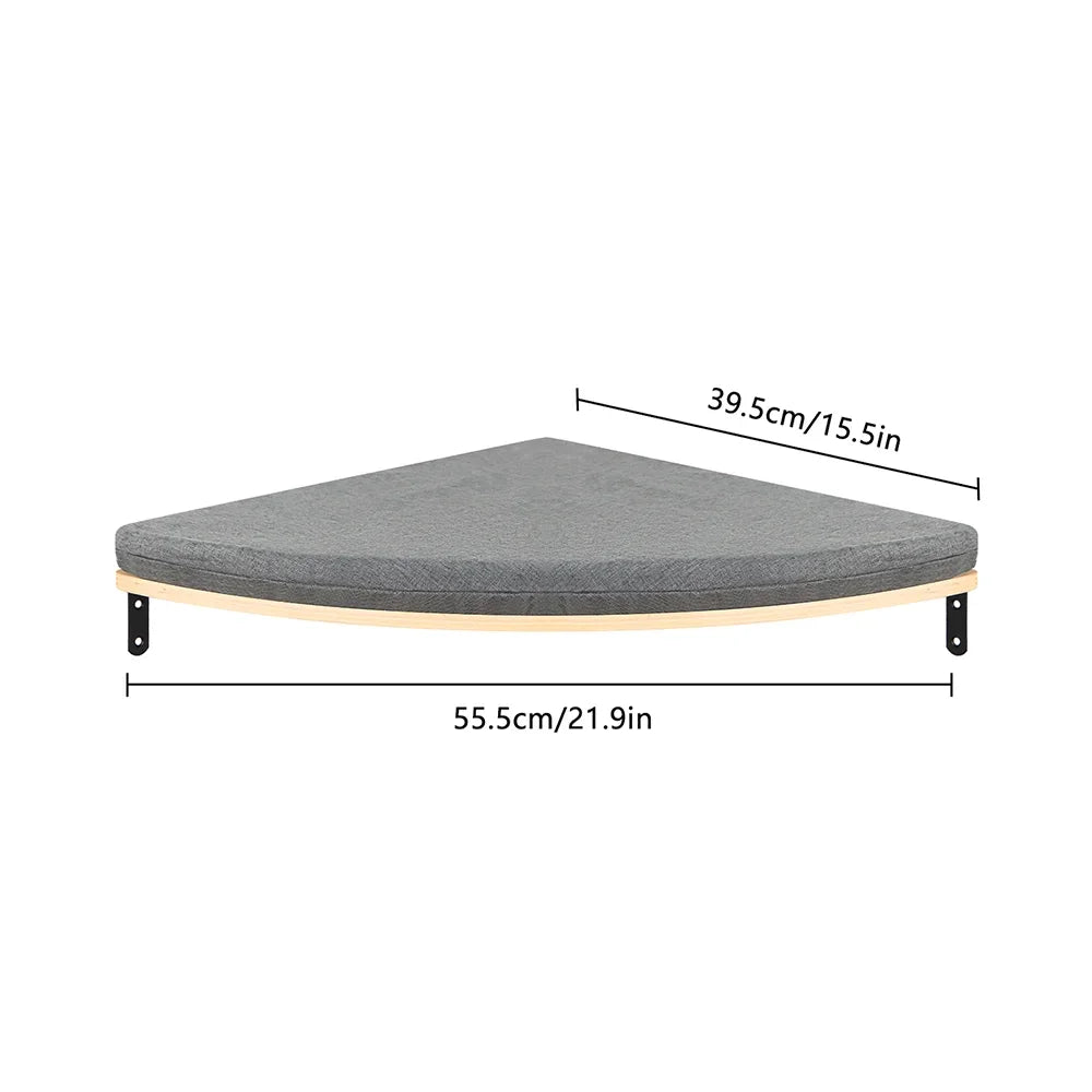 Wall-Mounted Cat Ledge & Steps