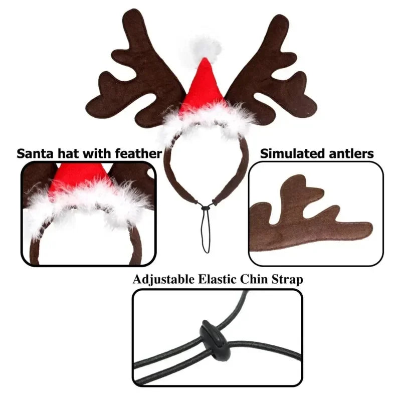 Reindeer Antlers Pet Costume