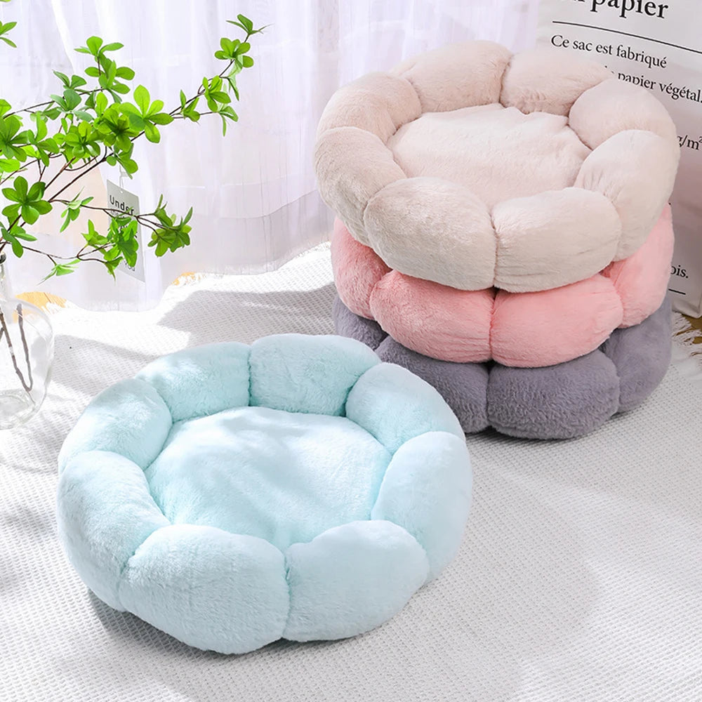 Flower Shape Soft Pet Bed