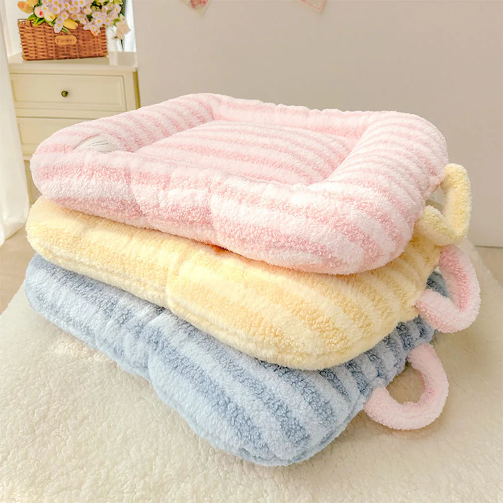 Oval Plush Pet Bed Pad