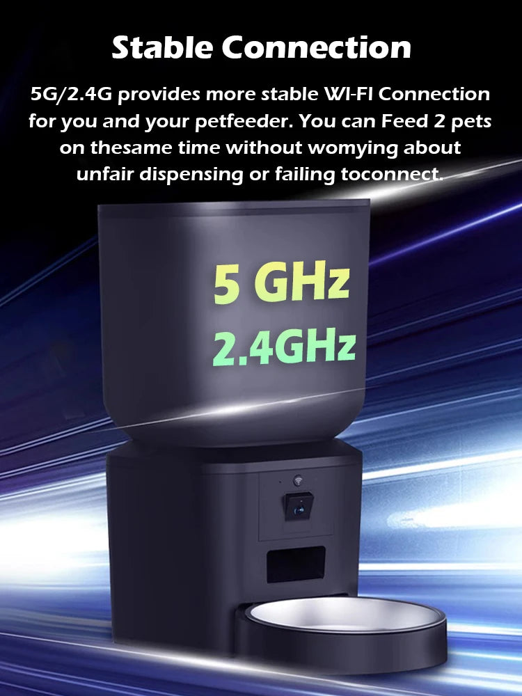 Smart WiFi Cat Feeder with Camera