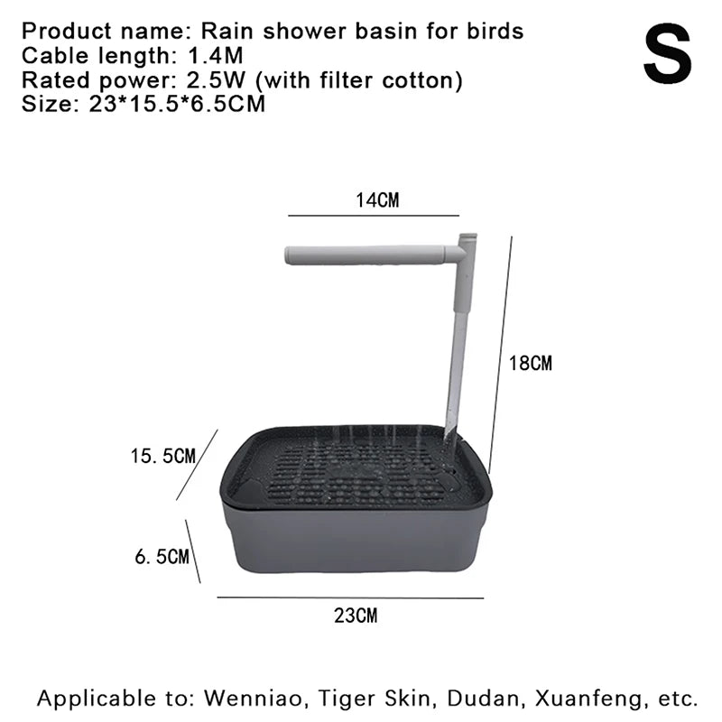 Automatic Bird Bath Tub