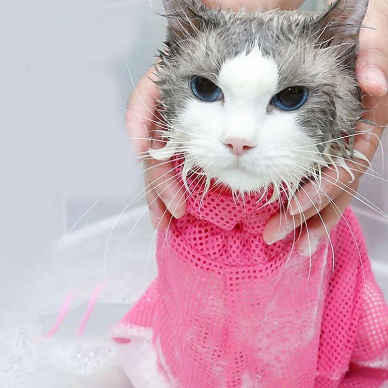 Mesh Cat Bathing & Grooming Bag
