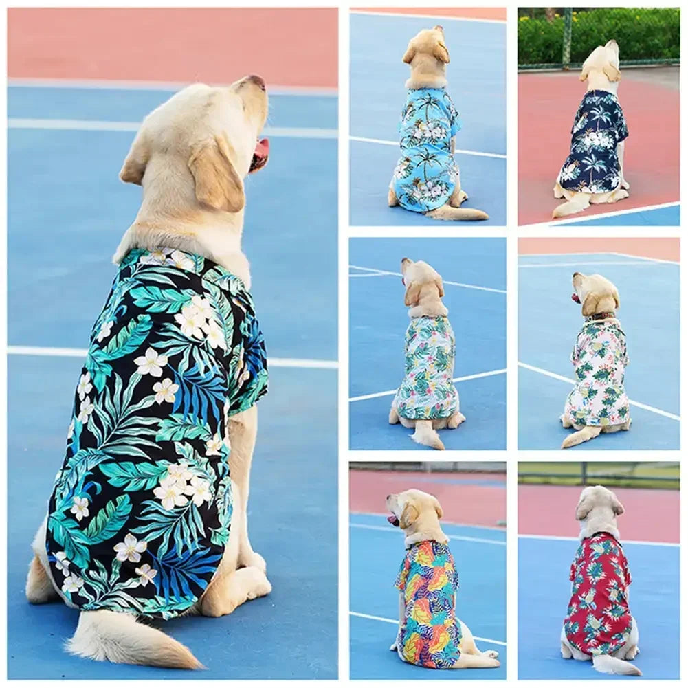 Hawaiian Style Summer Pet Shirt