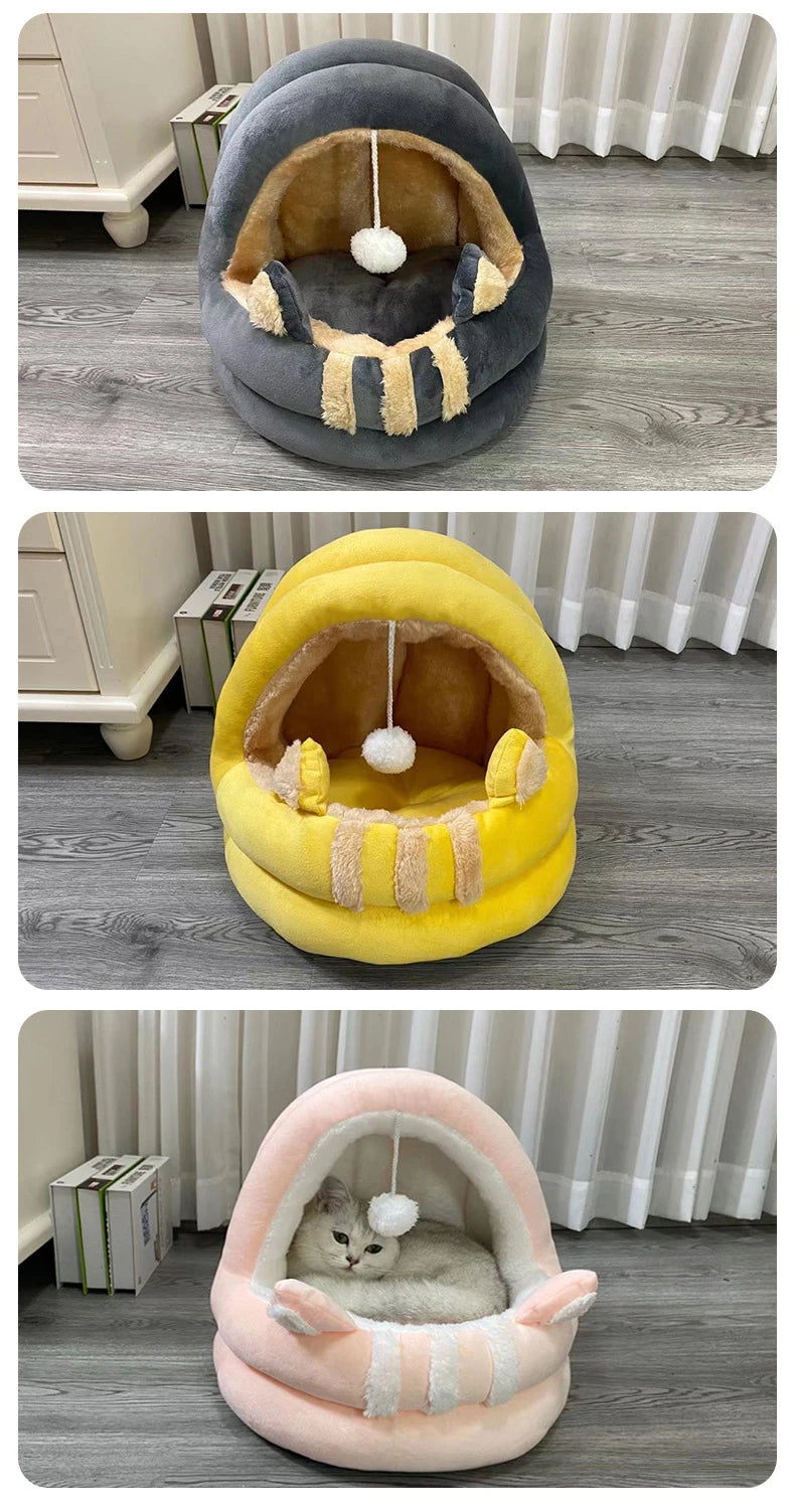 Round Cozy Cat & Dog Bed House