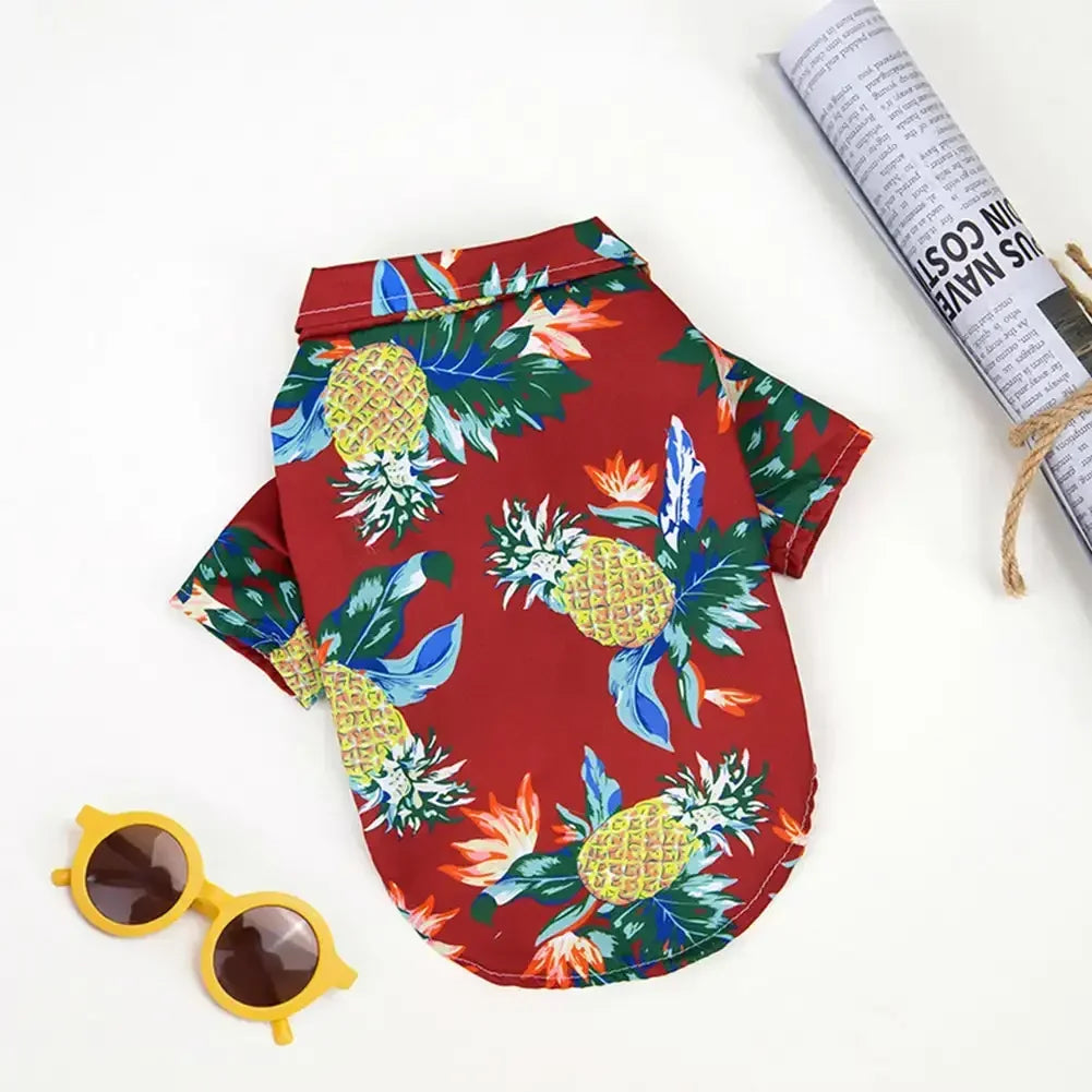 Hawaiian Style Summer Pet Shirt