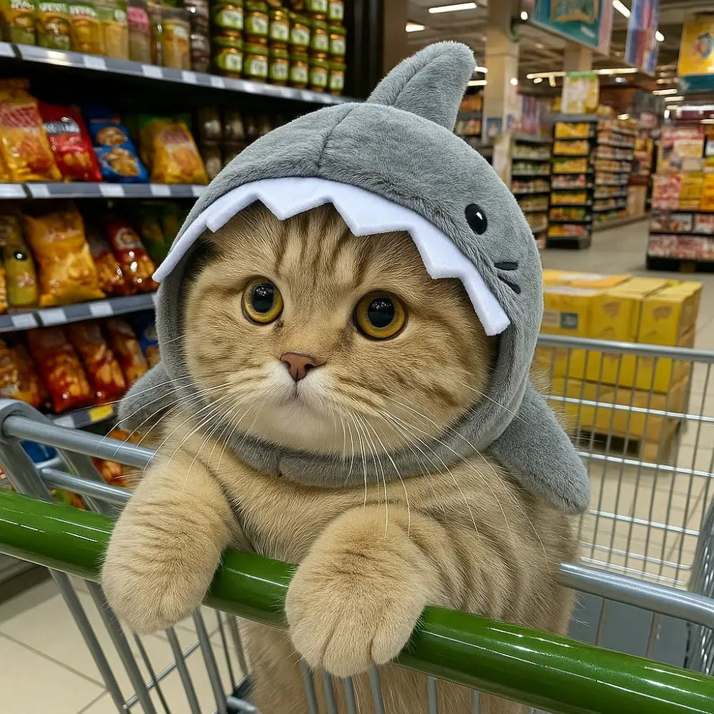Shark Headdress Cat Costume