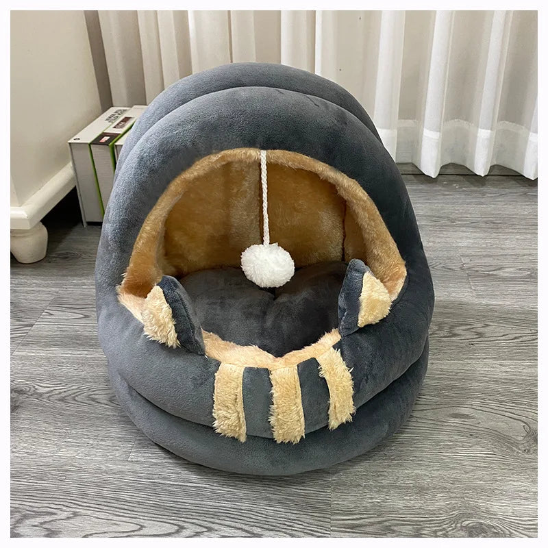 Round Cozy Cat & Dog Bed House