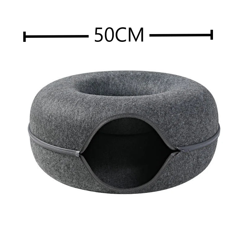 Donut Pet Tunnel Bed & Toy