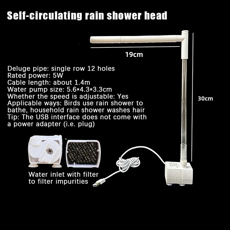 Automatic Bird Bath Tub