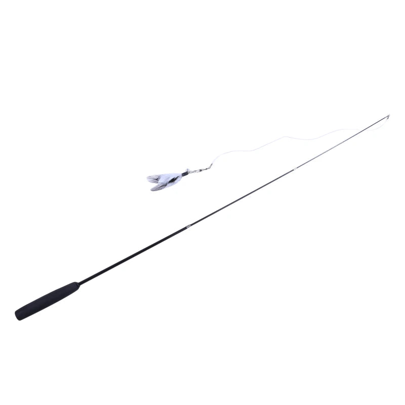 Telescopic Feather Cat Teaser Wand