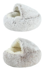 Plush Semi-Enclosed Cat Nest