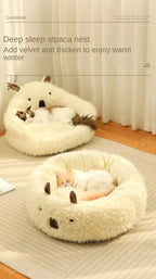 Winter Warm Pet House Bed