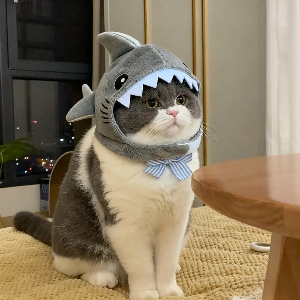 Shark Headdress Cat Costume