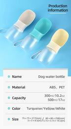 300ml Portable Dog Water Bottle