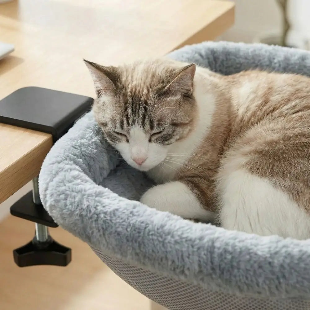 Under-Desk Cat Hammock Bed