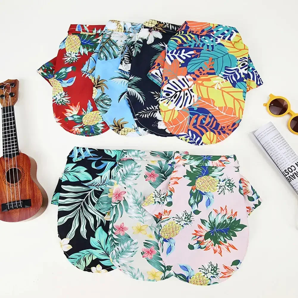 Hawaiian Style Summer Pet Shirt