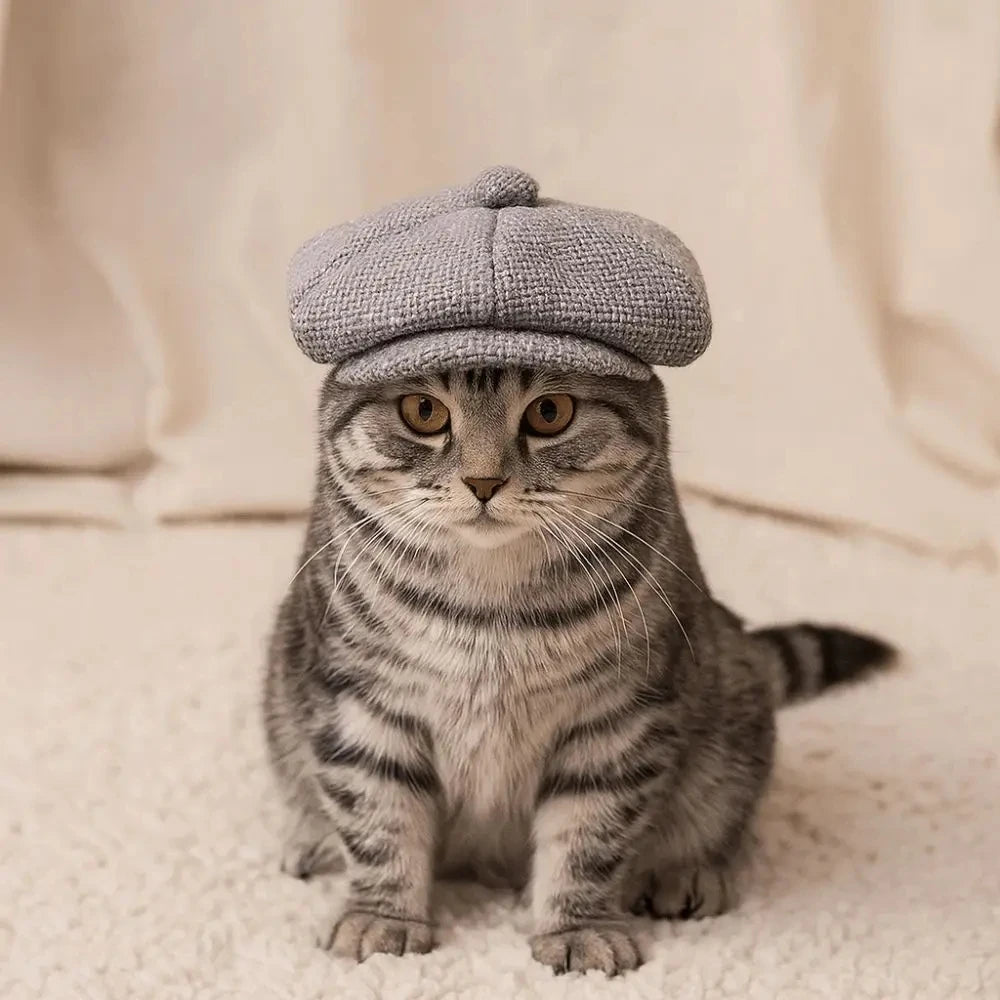 Retro Beret Pet Hat