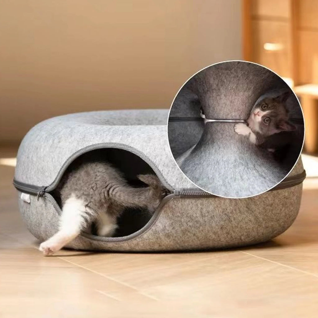 Donut Pet Tunnel Bed & Toy