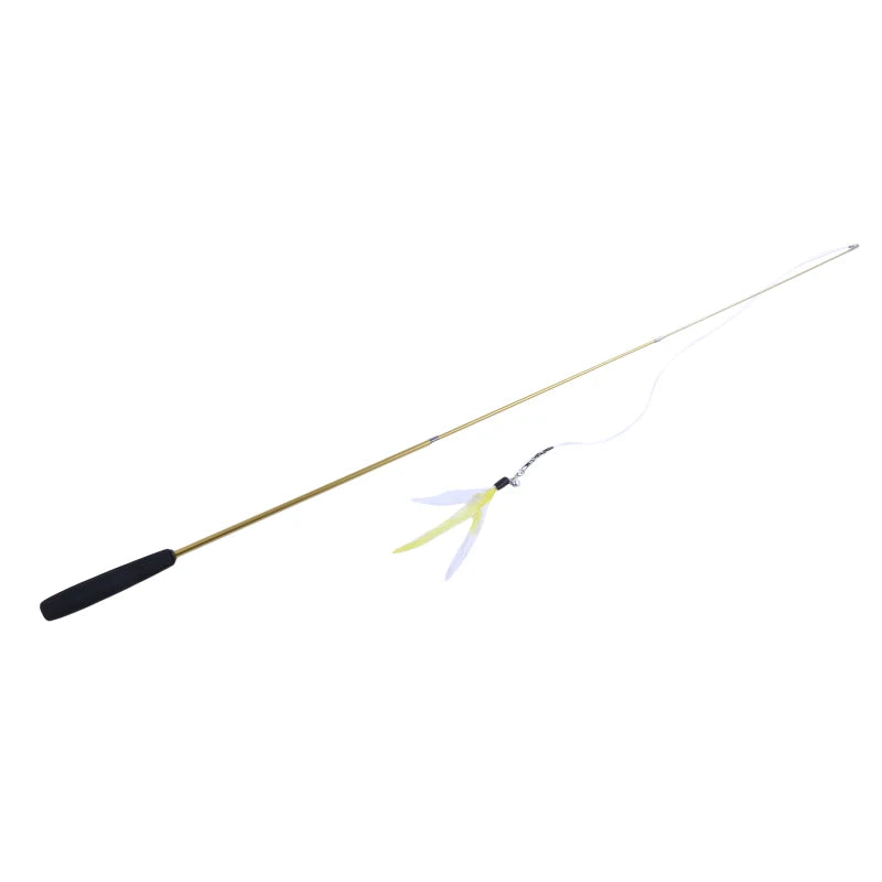 Telescopic Feather Cat Teaser Wand