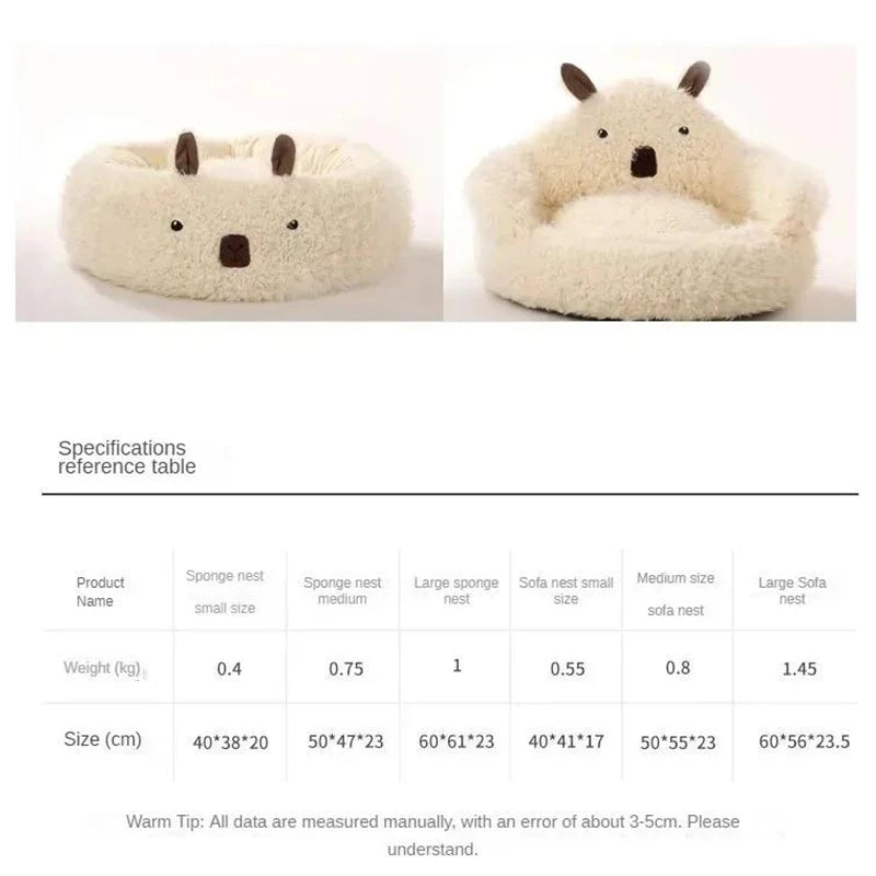 Winter Warm Pet House Bed