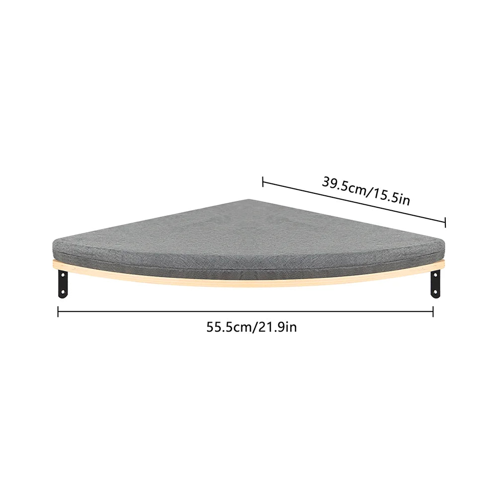 Wall-Mounted Cat Ledge & Steps