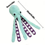 Plush Octopus Squeaky Dog Toy