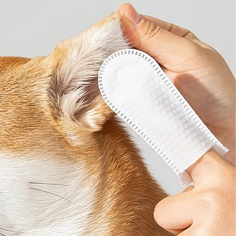 Disposable Pet Dental Finger Wipes