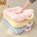 Oval Plush Pet Bed Pad