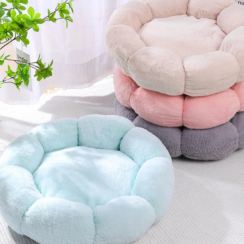 Flower Shape Soft Pet Bed