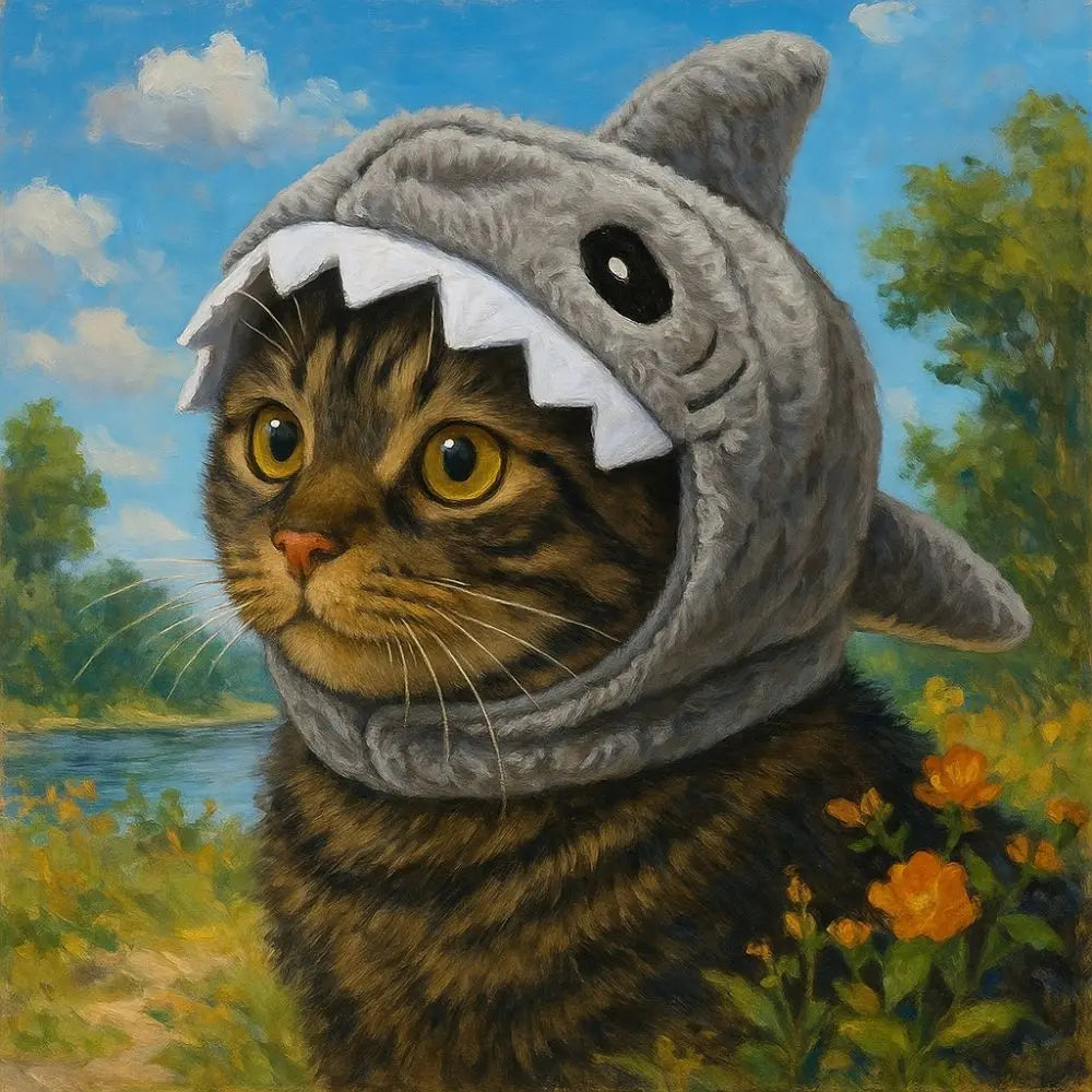 Shark Headdress Cat Costume