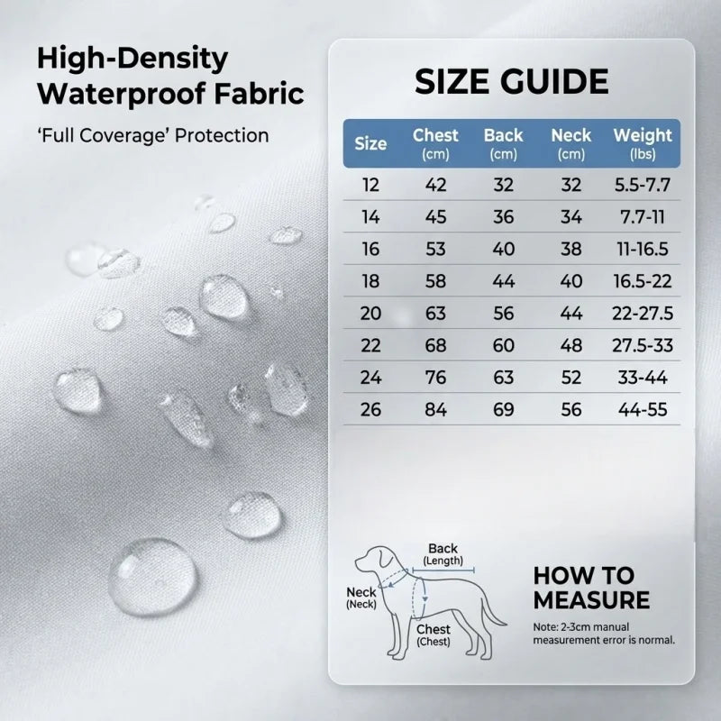 Waterproof Dog Raincoat