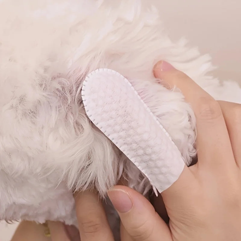 Disposable Pet Dental Finger Wipes