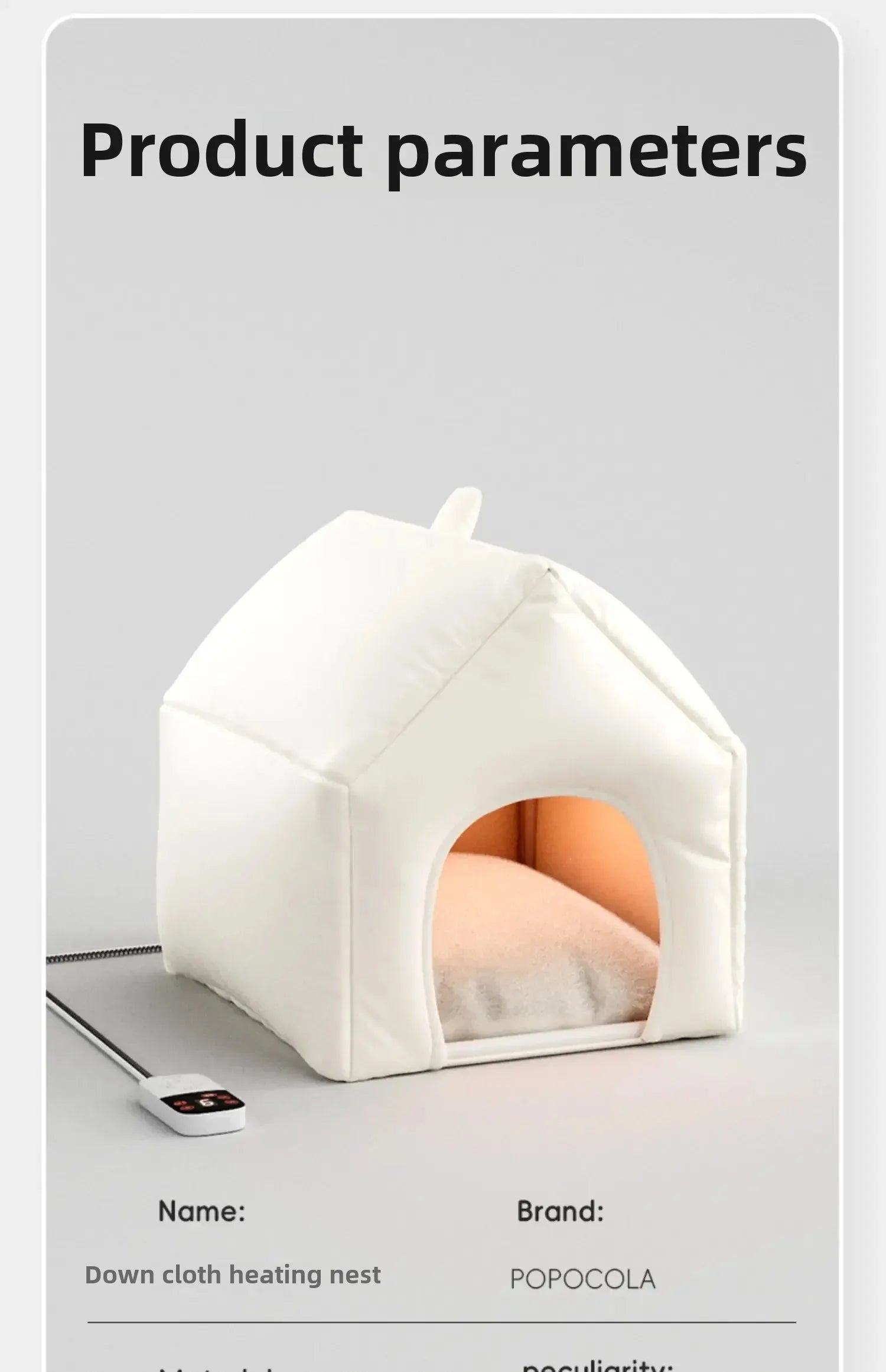 Heated Winter Cat Nest Tent