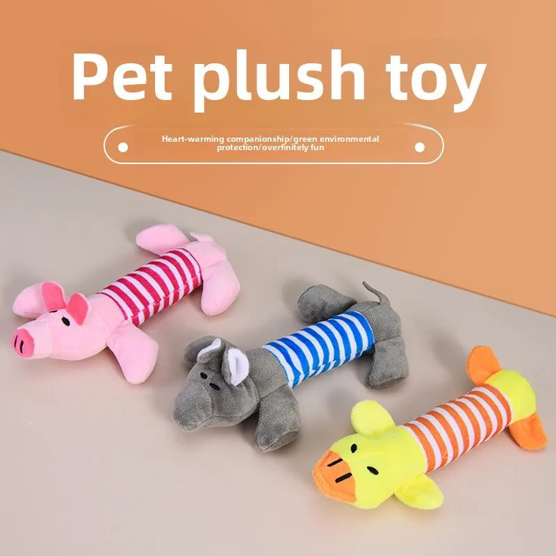 Plush Squeaky Animal Dog Toy