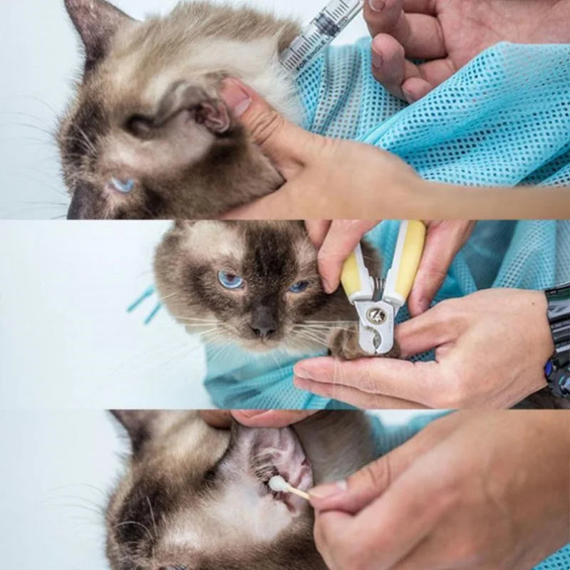 Mesh Cat Bathing & Grooming Bag