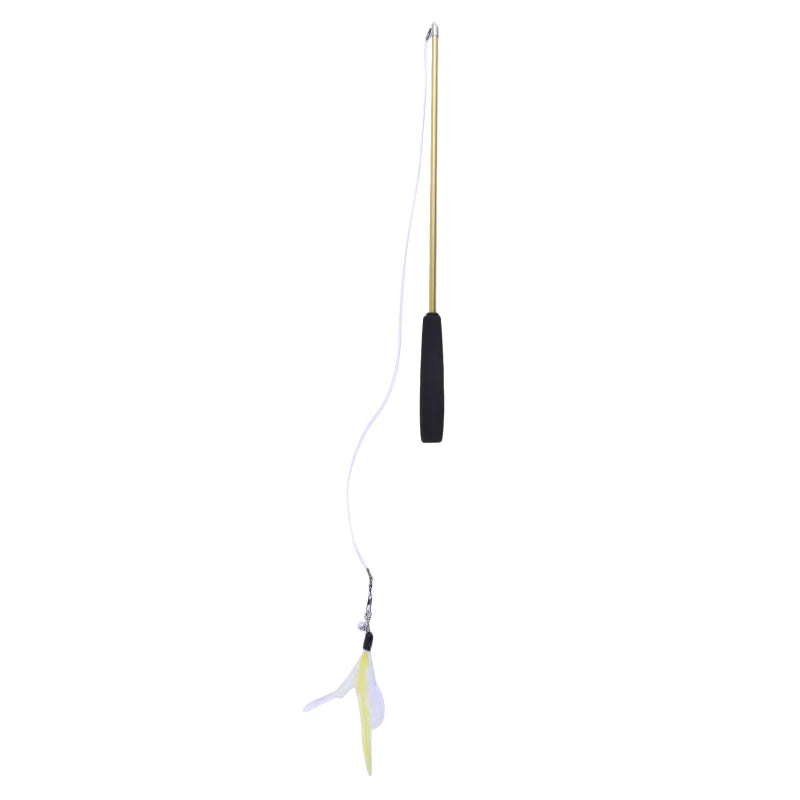 Telescopic Feather Cat Teaser Wand